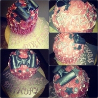 Giant Bow On Giant Cupcake 