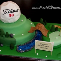 Gold Themed Cake For A 50Th Birthday Gold-themed cake for a 50th birthday