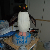 This Was My First Attempt At A Carved Cake It Is Chocolate Cake With Vanilla Buttercream And Chocolate Ganache The Penguin Is Modeled Af This was my first attempt at a carved cake. It is chocolate cake with vanilla buttercream and chocolate ganache. The penguin is modeled...