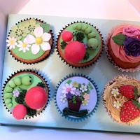 Summer Garden Theme Cupcakes 