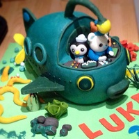 Octonauts Childrens Birthday Cake My Nephew Couldnt Wait To Get His Hands On It Chocolate Of Course Octonauts Children's birthday cake - my nephew couldn't wait to get his hands on it! Chocolate, of course.