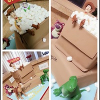 Toy Story Cake Original design by Little Cherry Cupcake and Royal Bakery I tried my very best to make this cake :) single layer white chocolate cinnamon...