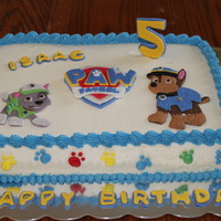 Paw Patrol Cake With Chase And Rocky Paw Patrol Cake with Chase and Rocky.