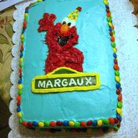 Margaux's Second Birthday -- Elmo Themed Bordered by her favorite "Potty Reward," M&Ms.