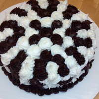 Practice Rosette Cake Chocolate Cake 1920 Recipe With Chocolate And Vanilla Buttercream Rosettes Any Pointers Practice Rosette Cake... Chocolate Cake (1920 recipe) with chocolate and vanilla buttercream rosettes... any pointers?