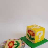 Super Mario Bros - Question Block FIRE FLOWER!!