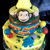 Let's Monkey Around!! Curiouse George Cake! 