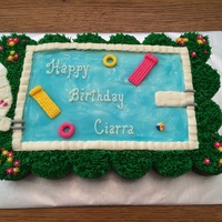 Swimming Pool Cupcake Cake 22122014 Swimming Pool Cupcake Cake2/212/2014