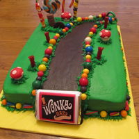 11022013 Willy Wonka Cake Made Lollipops Amp Mushrooms Out Of Fondantgumpaste The Rest Is All Candy Bobstoppers Buble Gum Twizzl 11/02/2013 Willy Wonka Cake. Made lollipops & mushrooms out of fondant/gumpaste, the rest is all candy (bobstoppers, buble gum,...