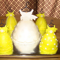 My First Bridal Shower Order! My first bridal shower cake order! Homemade marshmallow fondant and gum paste! I am a newbie in this field! Please, give some feedback!