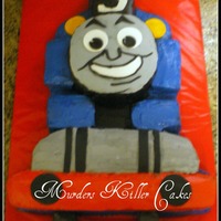 Thomas The Train Cake Chocolate Cake With Imbc And Fondant Details Tfl Thomas the train cake. Chocolate cake with IMBC and fondant details. TFL