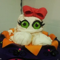 Girly Mummy Exploding Cake Topper Made From Fondant And Rct For A Halloween Birthday Party Learned The Exploding Topper Part In A Tutorial... Girly Mummy exploding cake topper made from fondant and RCT for a Halloween birthday party. Learned the exploding topper part in a tutorial...