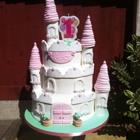 Princess Castle Cake This is the castle cake I made especially for my daughters 1st birthday :)