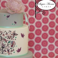 Simple Romantic Hand Painted Wedding Cake This Was My First Hand Paired Cake And Sure Not The Last Simple romantic hand painted wedding cake. This was my first hand paired cake and sure not the last :)