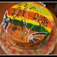 Aboriginal Inspired Birthday Cake Aboriginal inspired birthday cake