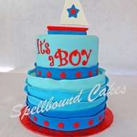 Sailboat Baby Shower Cake Sailboat baby shower cake