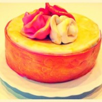 Roses Birthday Cake Friends told me they are coming to see me on the day of my biirthday so I had like 2 hours to make a cake and this is what I came up with...