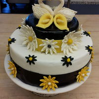 Class Project Using a dummie cake. Learning how to handle fondant