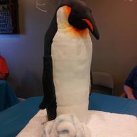 Penguin Cake This Cake Is 3Ft Tall I Used 12 Boxes Of Cake Mix Penguin cake. This cake is 3ft tall. I used 12 boxes of cake mix.