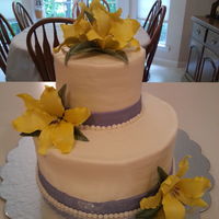 Yellow Lilies Cake Yellow lilies cake