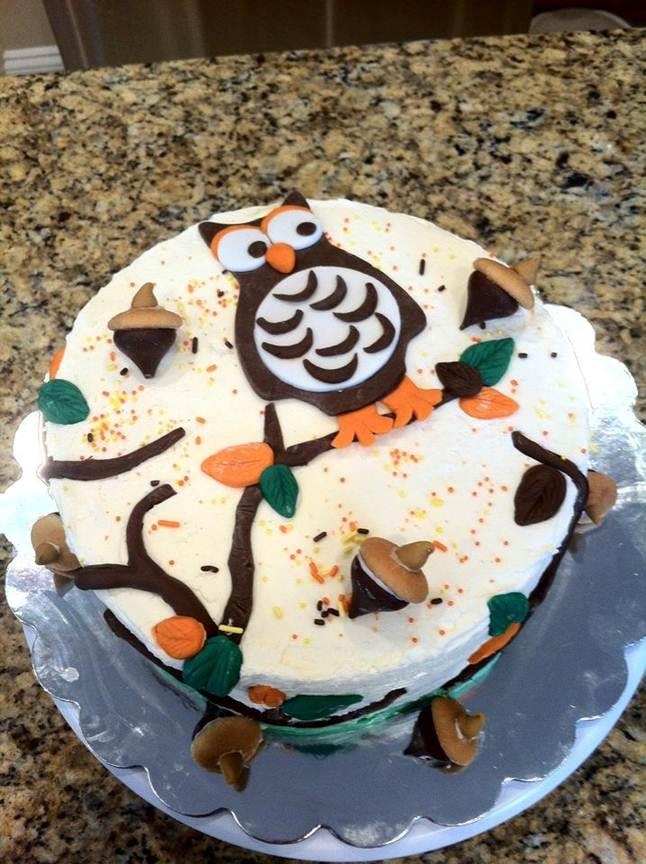 Owl Birthday Cake *