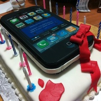 Iphone Wish Cake For My Niece' 17Th Bday 