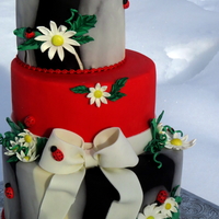 Lady Bug Cake This was a sweet little Ladybug themed baby shower cake that I did for some friends. This little baby girl will be their Little Ladybug so...