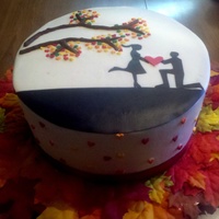 Engagement Party Cake 
