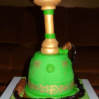 Hookahshisha Cake All Edible Hand Painted With Gold Dust Hookah/Shisha cake. All edible. Hand painted with gold dust