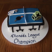 Table Tennis Themed Cake Table Tennis themed cake