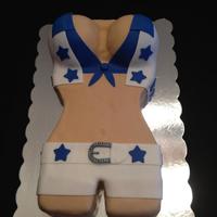 Dallas Cowboy Cheerleader Cake * Dallas Cowboy Cheerleader Cake