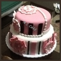 Pink White And Brown Cake Its My Second Full Foundant Cake So Much To Learn Better Planing And Having Correct Tools I Had Fun With It Pink, white and brown cake. It's my second full foundant cake so much to learn. Better planing and having correct tools. I had fun...