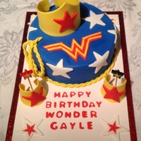 Wonder Woman Cake Chocolate Fudge Cake With Chocolate Buttercream I Didnt Have A Template For Symbol So My Daughter Free Handed It It Wonder Woman Cake. Chocolate fudge cake with Chocolate Buttercream. I didn't have a template for symbol so my daughter free handed it...