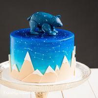 A Very Special And Unique Baby Shower Cake For Baby Ursa The Constellations After Which She Is Named Ursa Minor And Ursa Major Are Painte A very special and unique baby shower cake for baby Ursa. The constellations after which she is named, Ursa minor and Ursa Major are...
