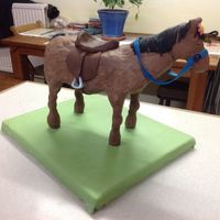 Horse Cake Made From Cadbury Chocolate And Chocolate Cake For My Sisters Birthday Horse cake made from cadbury chocolate and chocolate cake for my sisters birthday.