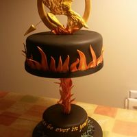 I Made This For My Daughters 10Th Birthday A Couple Of Days Ago Its A Hunger Games Style With Two Choc Cake And Salted Caramel Frosting Th... I made this for my daughters 10th birthday a couple of days ago. Its a Hunger Games style with two choc cake and salted caramel frosting....