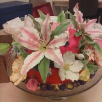 Wilton Gumpaste Flower Cake *
