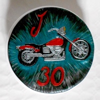 Handpainted Motorbike 