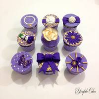 These Are Some Vintage Purple Cupcakes These are some vintage purple cupcakes -