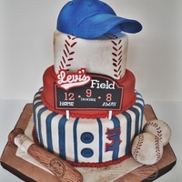 Vintage Baseball This vintage baseball cake was made for a special little Icing Smiles Canada recipient! Hat, bat and balls are made of rice krispy,...