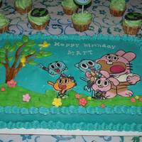 Amazing World Of Gumball Moist Chocolate Cake With Ganache Filling And Iced With Swiss Buttercream And Fondant Decors Amazing World of Gumball moist chocolate cake with ganache filling and iced with swiss buttercream and fondant decors.