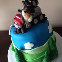 Here It Isthe Cake That Nearly Broke Me In The End It Was Still Leaning But I Managed To Do Enough To Cover It As Much As I Could And Ma Here it is...the cake that nearly broke me. In the end it was still leaning but I managed to do enough to cover it as much as I could and...