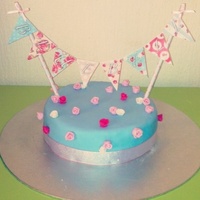 Pretty Floral Cakes Cath Kidston floral cake with bunting
