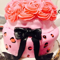 Leopard Print On Second Tier A Fabric Kind Of Too Tier With Rosettes On Top Made This In A Couple Of Hours For A Friend Just For Fun Sh Leopard print on second tierA "fabric" kind of too tier with rosettes on top.Made this in a couple of hours for a friend just for...