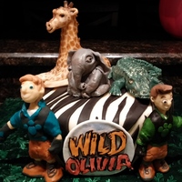 Wild Kratts Theme Childrens Birthday Cake I Made This For My Daughters 5Th Birthday She Is A Big Kratts Fan All Of The Figures Are Made Wild Kratts Theme Children's Birthday Cake I made this for my daughters 5th birthday, she is a big Kratts fan! All of the figures are...