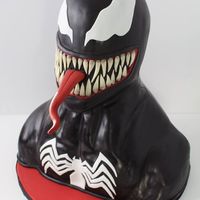 Venom Cake 3D Sculpted Torso With Rkt Sculpted Head Amp Gumpaste Tongue Venom cake, 3D sculpted torso with RKT sculpted head & gumpaste tongue