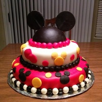 Disney World Surprise We wanted to surprise the kids with a trip to Disney World, and I found this idea for a Mickey Mouse cake on Pinterest. This was the first...