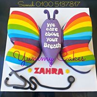 Butterfly Cake Rainbow butterfly cake