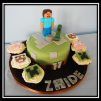 Minecraft Cake This is a Minecraft cake by sculptacake