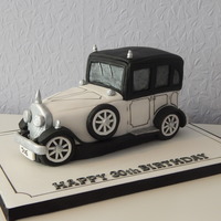Vintage Car Cake My first ever car cake.I made this for my brother's 30th birthday it was from my Debbie Brown cakes for men book.